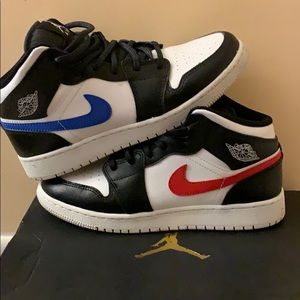 Multi-Color Swoosh Air Jordan 1s